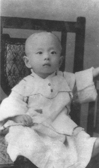Sheng-yen Lu as an infant