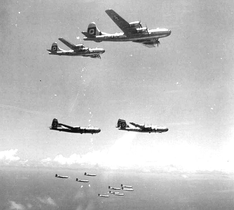 USAF bombers in 1945